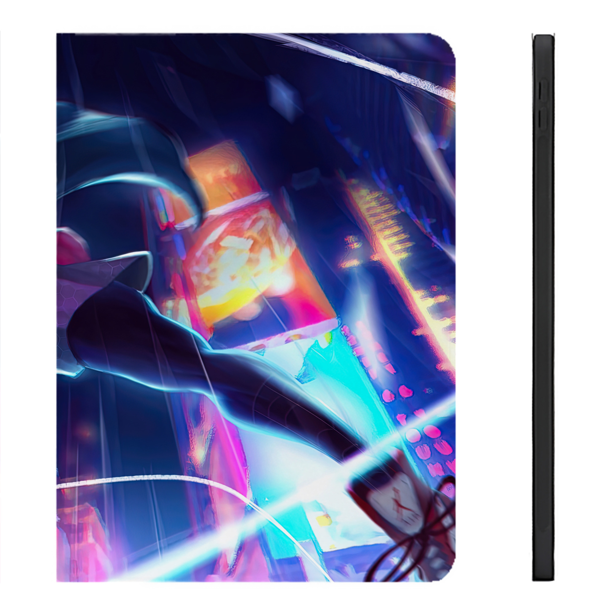 Spider Man スパイダーマン IPadケース ペンホルダー付き ブックスタイルデザイン